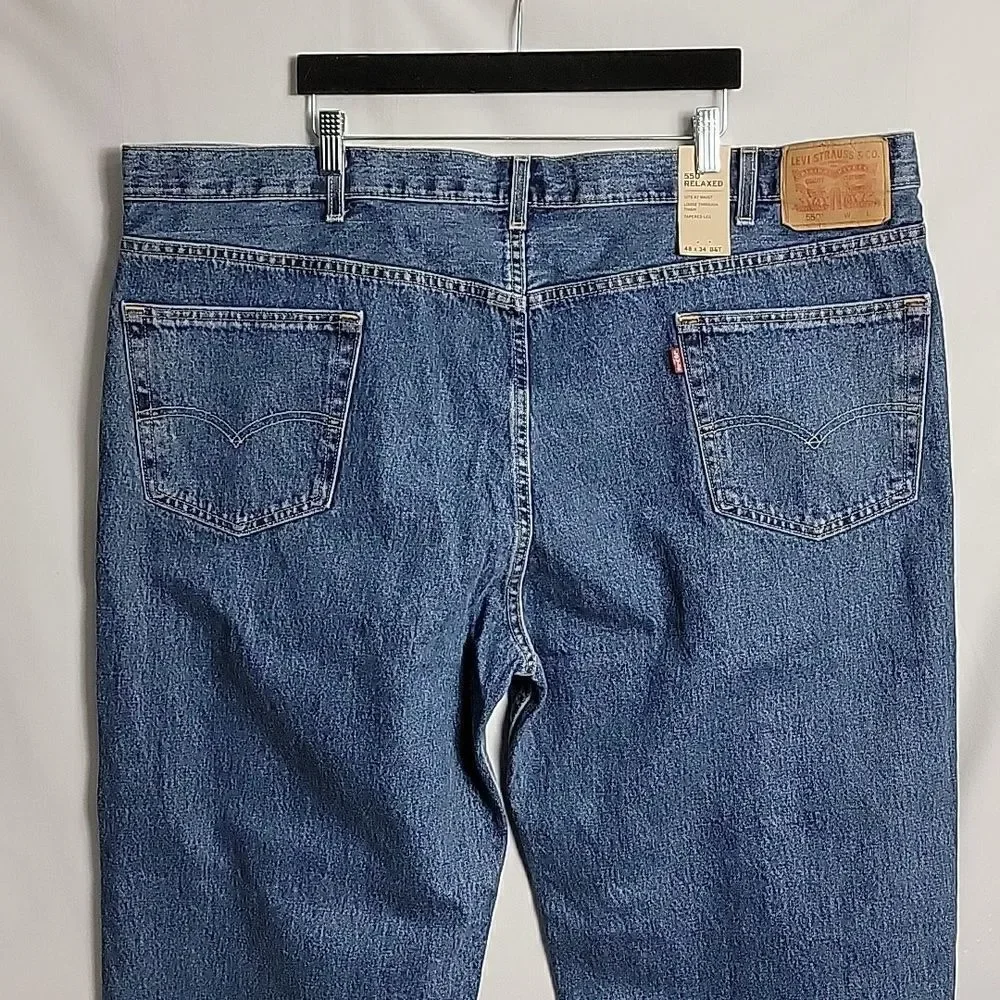 NWT.. LEVI'S..550 RELAXED.. BIG & TALL.. blue jeans..